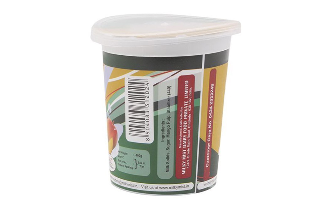 Milky Mist Shrikhand Mango    Pack  400 grams